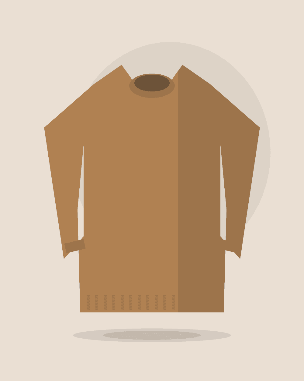 Blusa de punto cuello alto