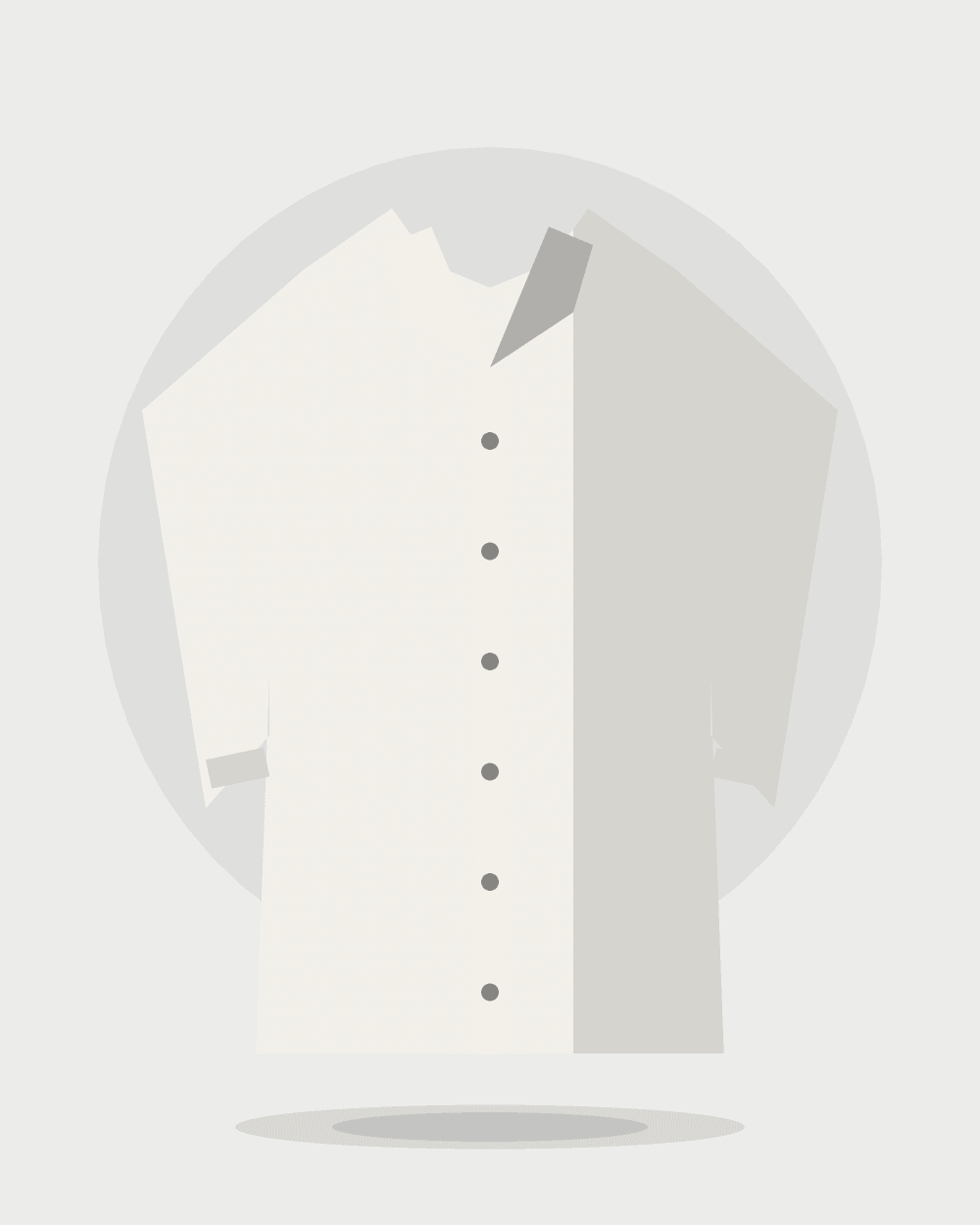 Camisa de lino manga larga — Blanco