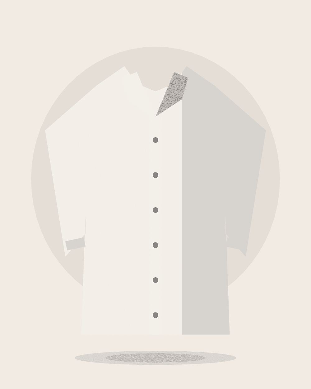 Camisa oversize de algodón — Blanco