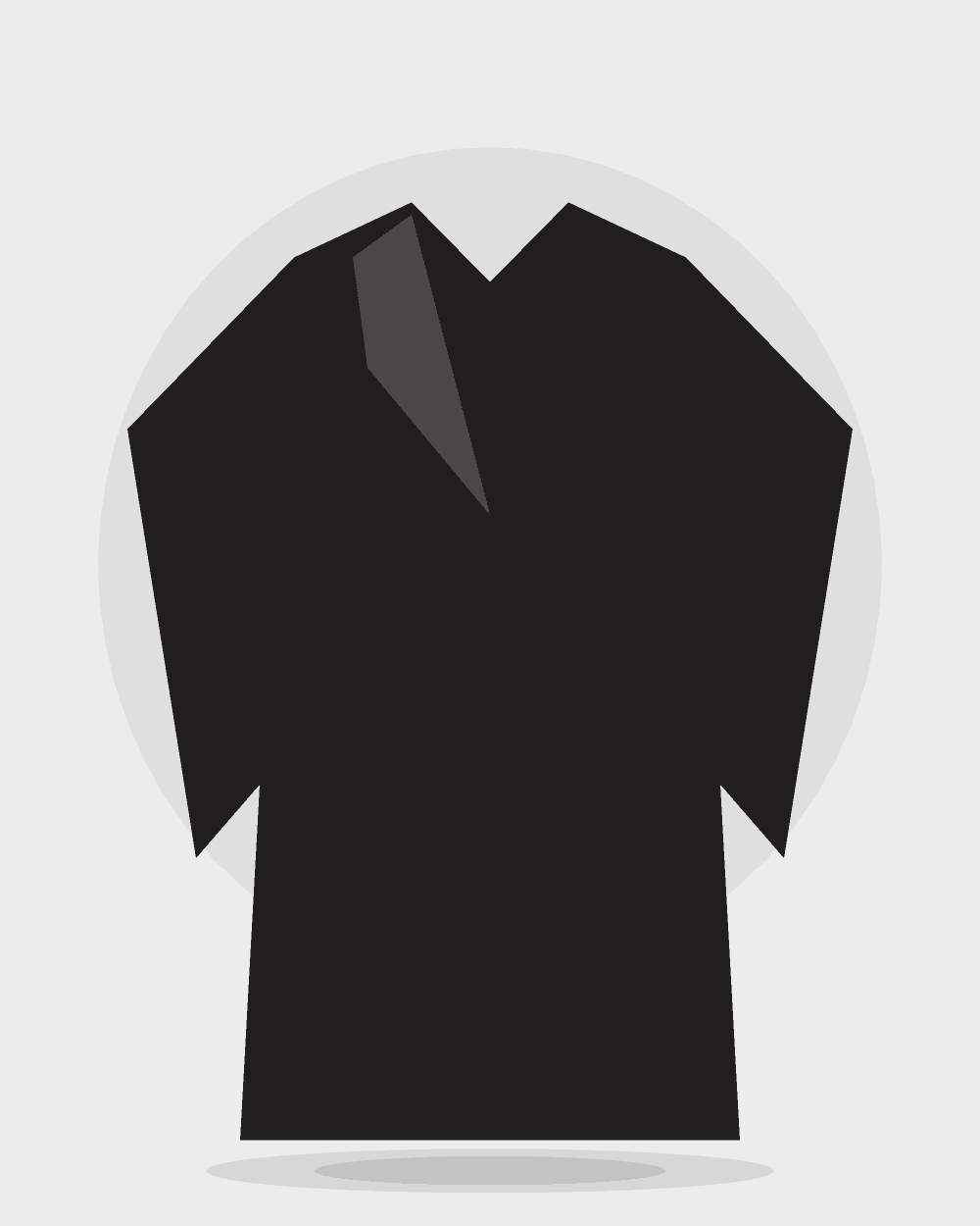 Chaqueta de cuero liviana — Negro