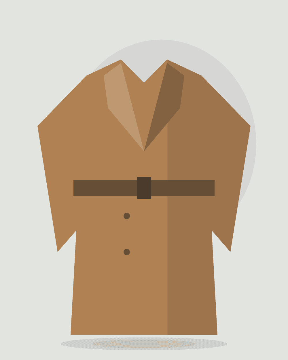 Chaqueta de cuero liviana — Camel