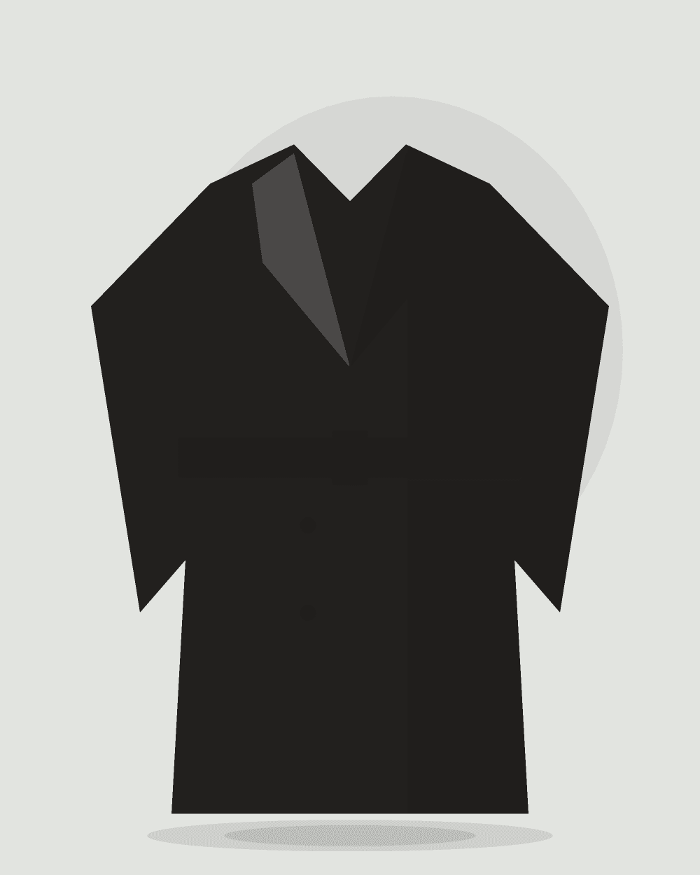 Chaqueta de denim forrada — Negro