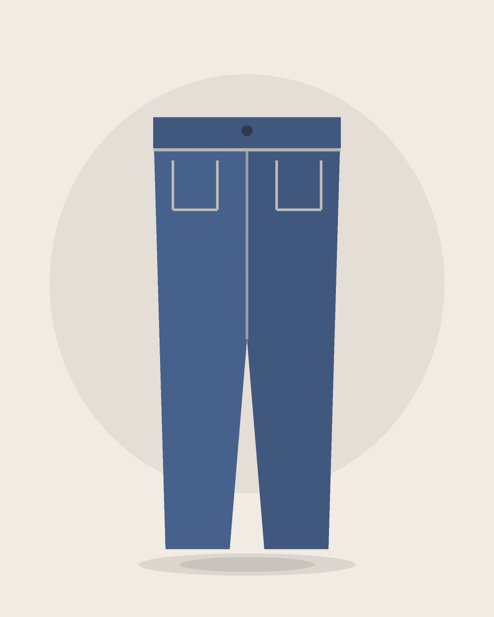 Jeans mom tiro alto — Denim