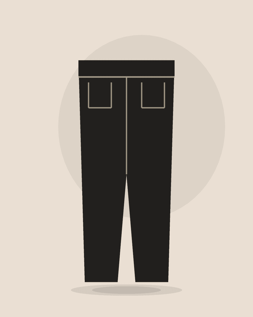 Jeans mom tiro alto — Negro