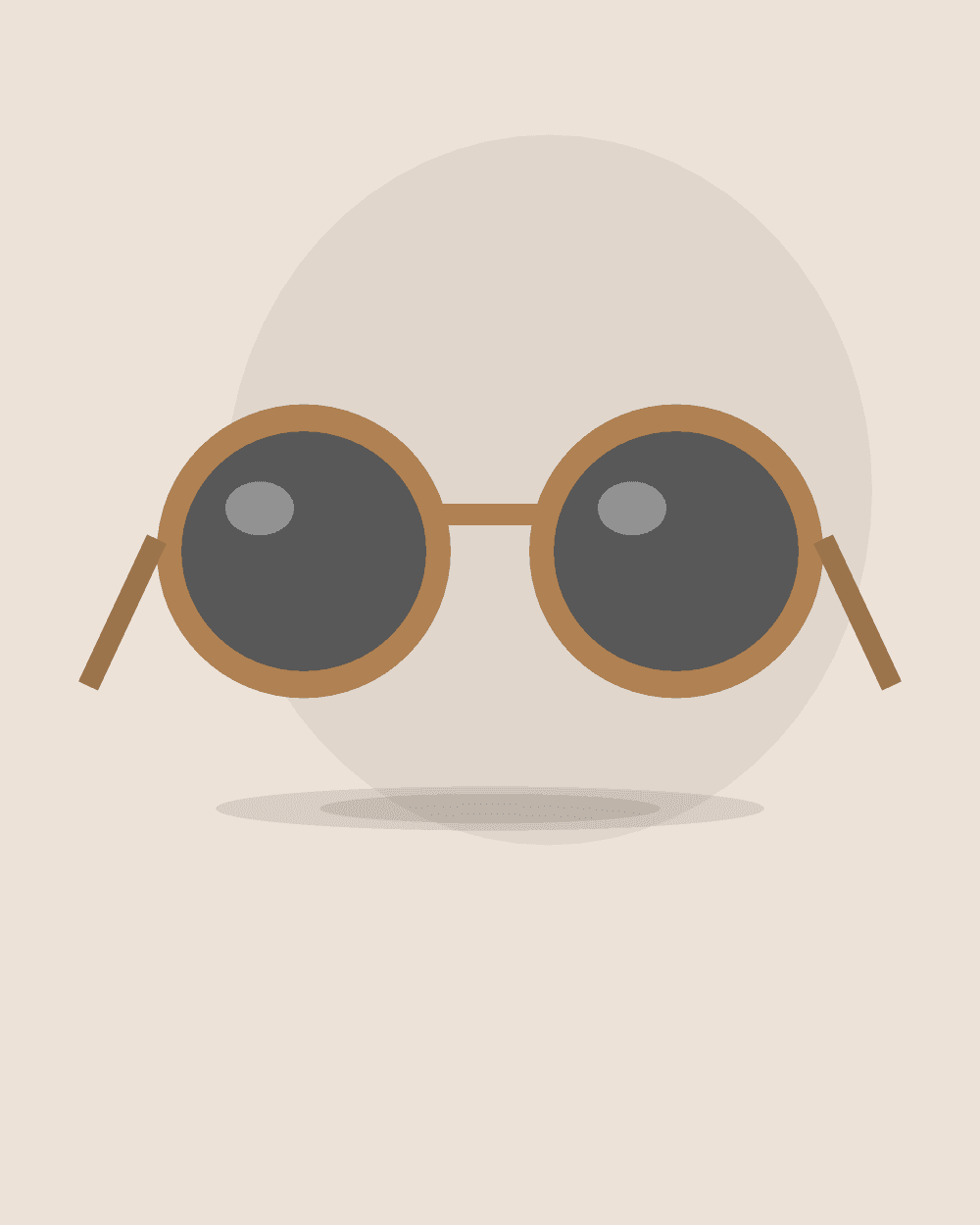 Lentes de sol de acetato — Camel