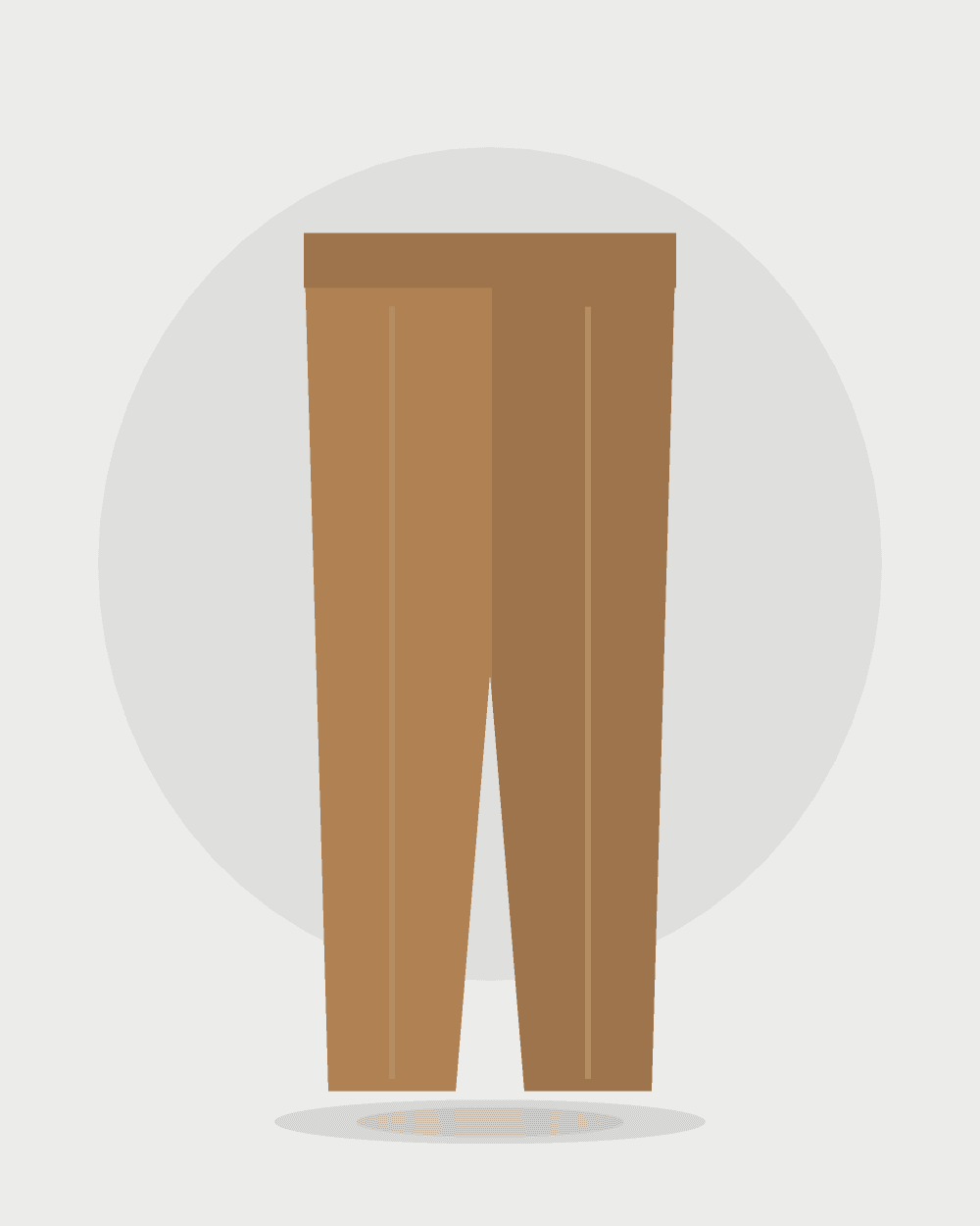 Pantalón chino de algodón — Camel