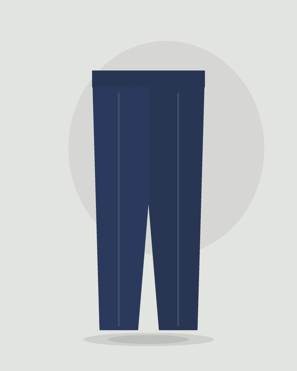 Pantalón chino de algodón — Azul noche