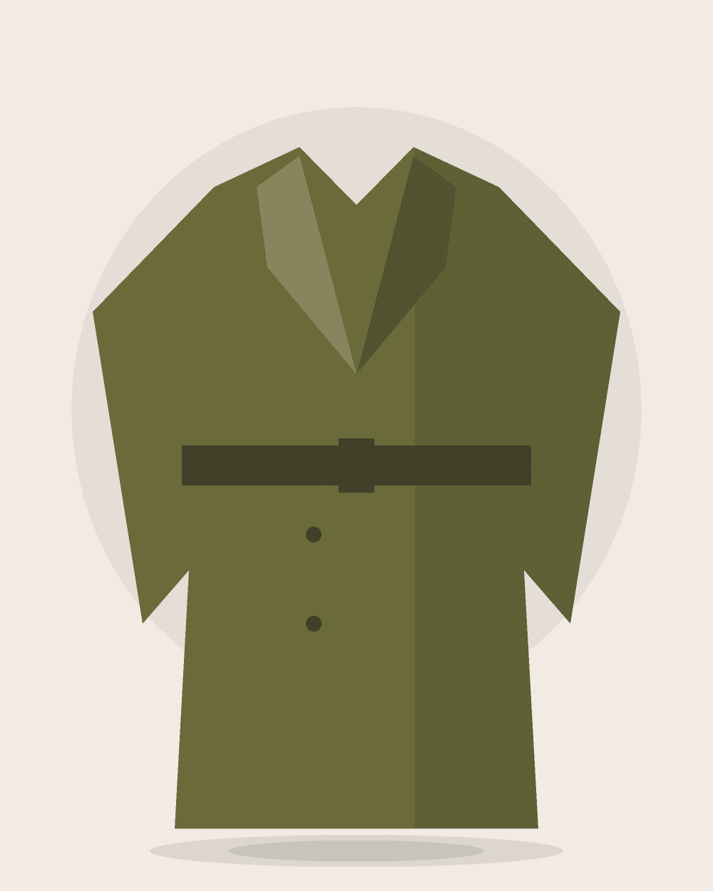 Parka impermeable urbana — Oliva