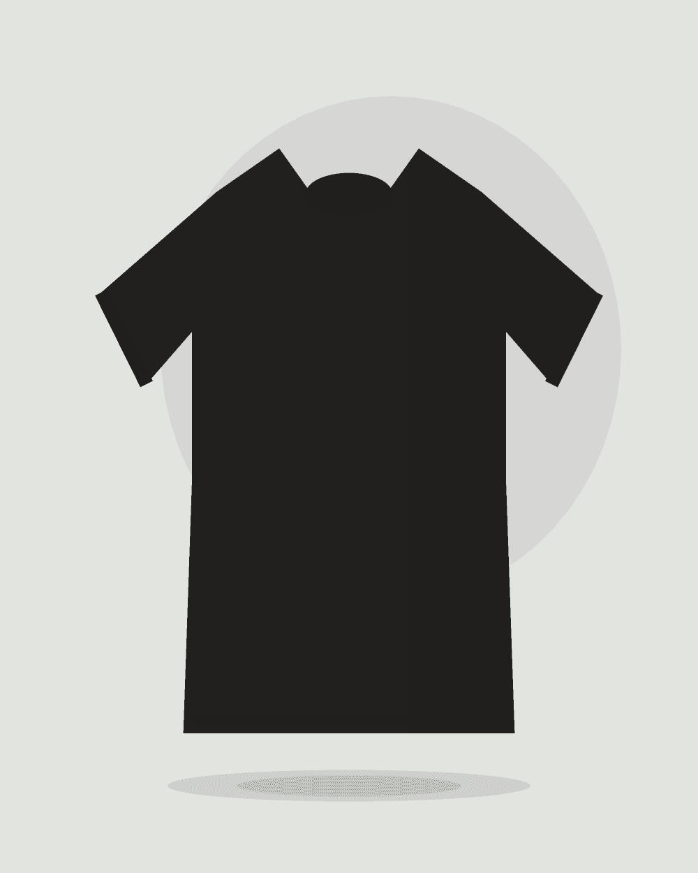 Polera de algodón orgánico — Negro