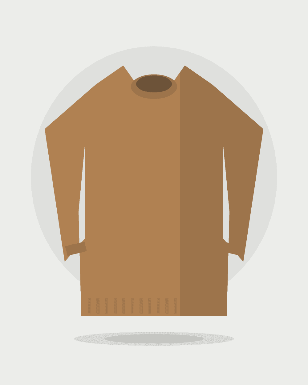 Sweater de lana y alpaca — Camel