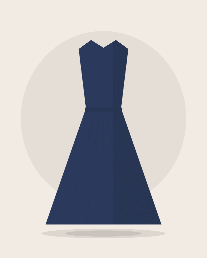 Vestido camisero de algodón