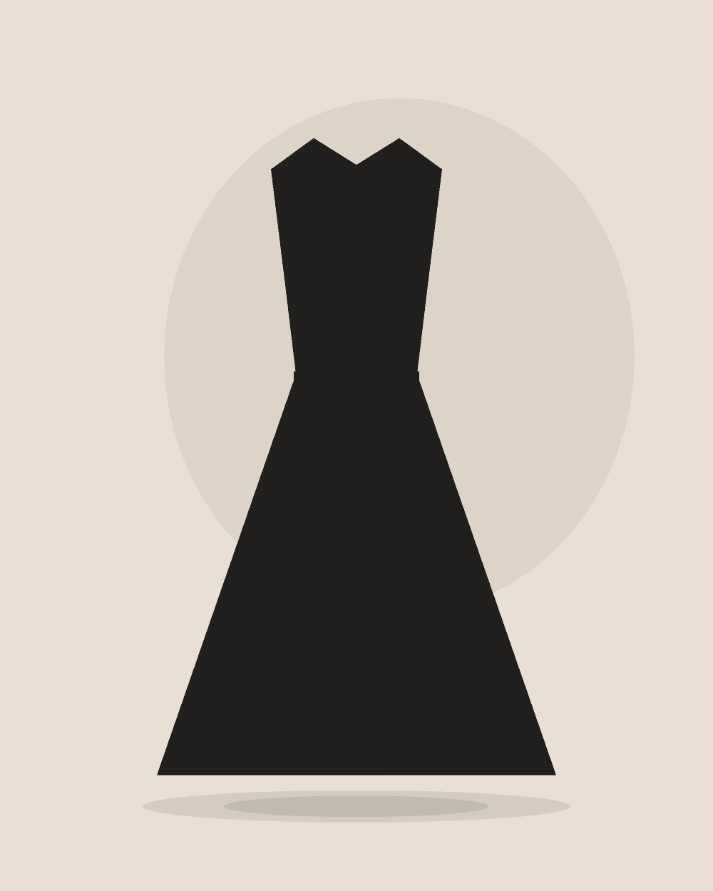 Vestido camisero de algodón — Negro